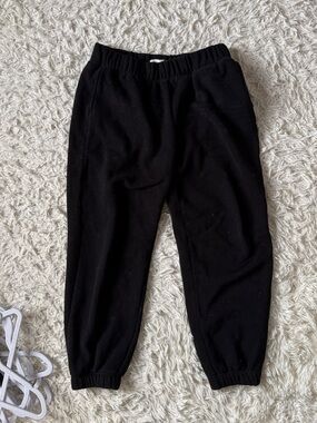 OAK + FORT Black Elastic Cuff Joggers